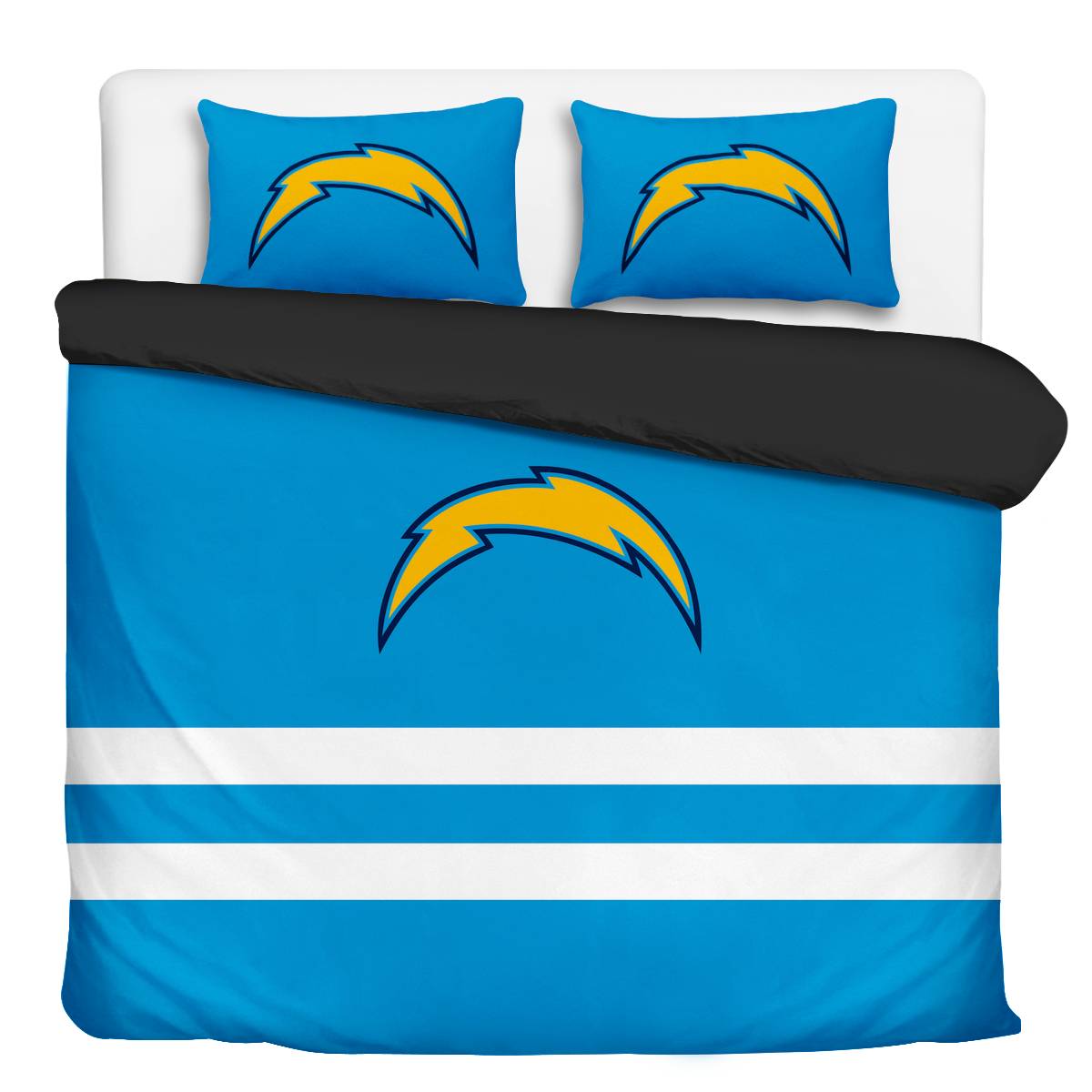 Los Angeles Chargers 3-Piece Full Bedding 001 Los Angeles Chargers 3-Piece Full Bedding 001